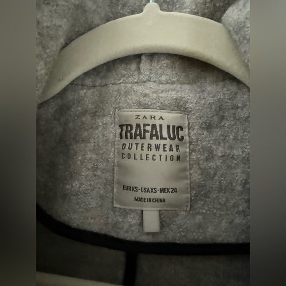 Zara Trafaluc Collection Gray Wool Coat -Size XS - Picture 5 of 10